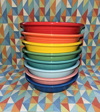 NEW FIESTA 8 Medium bowls BRIGHT RAINBOW mix SET 19 oz FIESTAWARE FREE SHIPPING