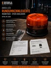 Bergen & Schröter battery LED rotating beam light magnetic StVZO