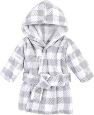 Hudson Baby Unisex Plush Animal Face Bathrobe Inf Unisex Infant Toddler Robe NEW