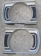 1970 - 1971 Dodge Dart Swinger Demon Headlight Bezel Pr 2 2949550 551 Used