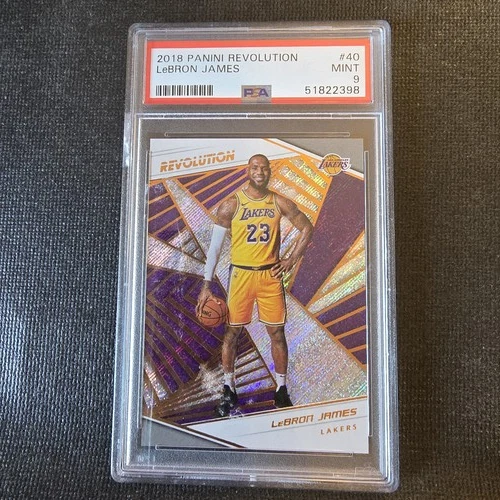 2018 Panini Revolution LeBron James #40 PSA 9 Mint Lakers NBA Basketball Card