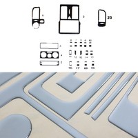 Innenraum Dekor Cockpit FüR Vw Polo 1999-2001 Aluminium Optik 20Tlg