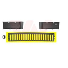 VAN WEZEL Lüftungsgitter Stoßfänger vorne für Skoda Fabia I Combi 6Y5 6Y2 6Y3