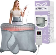 Heating Pad for Back/Neck/Shoulder, 12x24" 6 Heat 4 Timer Auto Shut Off