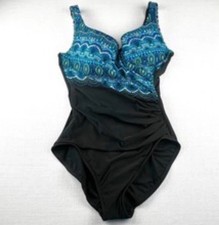 MiracleSuit Women's Swimsuit It's A Wrap One Piece Size S Multi Color