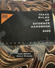 Texas Rules Of Evidence Handbook 2026