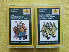 2 Hörspielkassetten MCs, Der Zauberer der Smaragdenstadt + Der schlaue Urfin