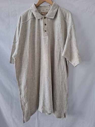 Mens Woolrich T-Shirt 2XL Cotton Tee Size XL Cream