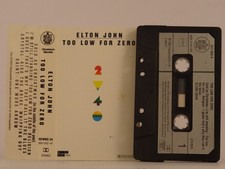 ELTON JOHN TOO LOW FOR ZERO (18) 10 Track Audio Cassette THE ROCKET COMPANY
