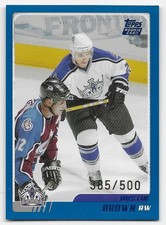 03/04 TOPPS TRADED BLUE PARALLEL Hockey /500 (#TT1-TT165) U-Pick From List