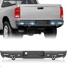 Rear Step Bumper For 2003-2005 Dodge Ram 2500 3500 Wsensor Holes 4led Lights