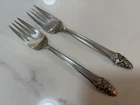(2) Gorham SOVEREIGN OLD Sterling Silver 6.5” Salad Forks 93.2g No Monogram