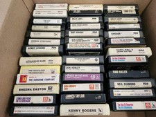 📼 Large Lot of Vintage 8-Track Tapes Classic Rock Van Halen Meatloaf 38 Tapes