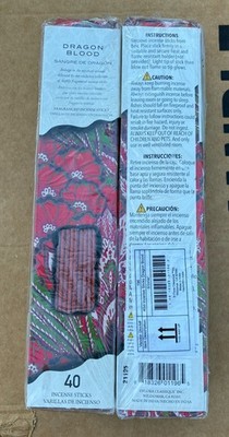 Lot Of 12 Packs Flora Classique  INCENSE DRAGON S BLOOD Luna 480 Incense Sticks