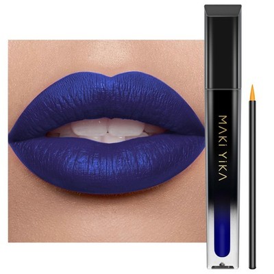 Dark Blue Matte Liquid Lipstick Transferproof Long Lasting No Smudge Cruelty Fre