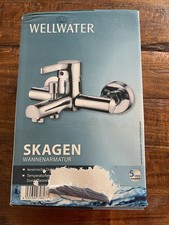 Wellwater Wannenarmatur *NEU* SKAGEN Messing, glänzend, Brauseabgang 1/2"