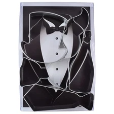 R&M International Handsome Gents Cookie Cutters, Bow Tie, Top Hat, Moustache, Ch