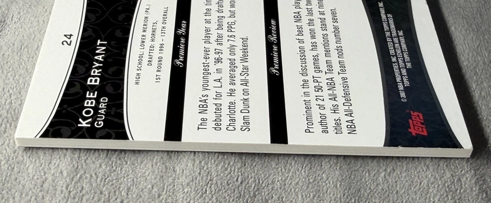 2007-08 Topps Echelon KOBE BRYANT LA Lakers HOF MVP Silver Foil SP 150/999 #24 - Image 3 of 4