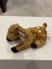 Ty Beanie Babies Whisper the Fawn Baby Deer Plush Toy 1997 Model