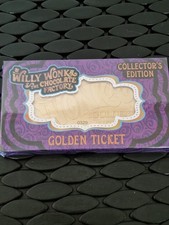 Willy Wonka Golden Ticket Collector's Edition. Full Size Ticket!!!