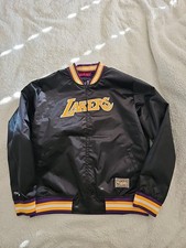 Mitchell Ness LA Lakers Reversible Satin Jacket, Men's Size XL