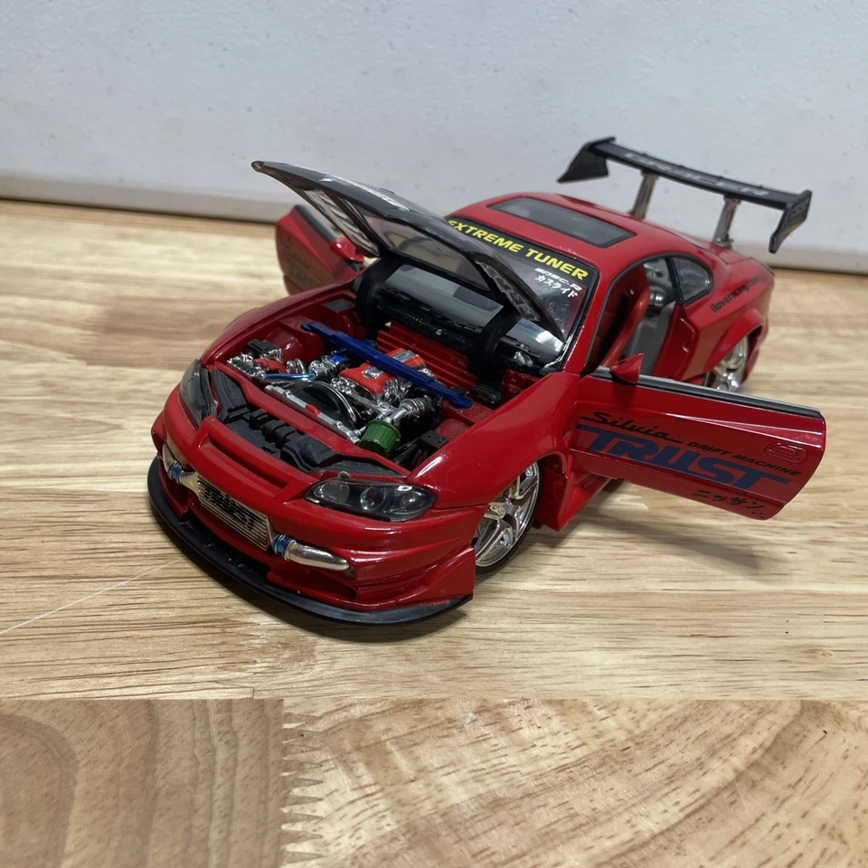 2003 Kentoys 1/24 Nissan Silvia Red Nismo Car Extreme Tuner - Image 3 of 4