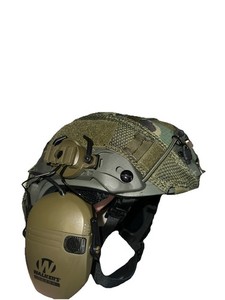 Protech Ach Ballistic Helmet NIJ 3A L/Xl High Cut Conversion With Walker Razors
