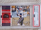 TOM BRADY 2011 PLAYOFF CONTENDERS CARD #9 PSA 7