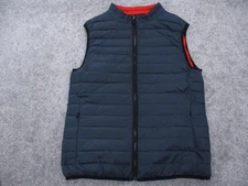 Ecoalf Vest Mens Small Blue Quilted Recycled Lightweight Puffer Vest