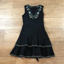 BCBGMAXAZRIA Y2K Midi Dress Sz 4 Whimsigoth Fairycore Empire Layer Coquette