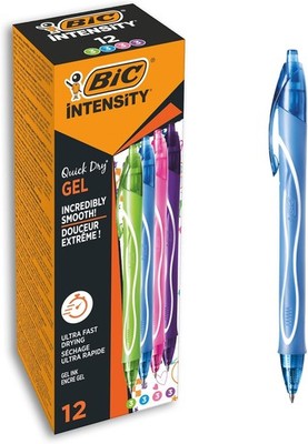 BIC Gel-ocity Quick Dry Tintenroller 12 Gelstifte 4 Farben Set schnell