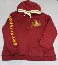 Official Harry Potter Store Gryffindor Full Zip Fleece Hoodie Size 2XL Maroon