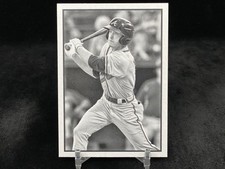 DREW WATERS 2019 BOWMAN HERITAGE #53P-6 BASE BLACK & WHITE PARALLEL SP / BRAVES