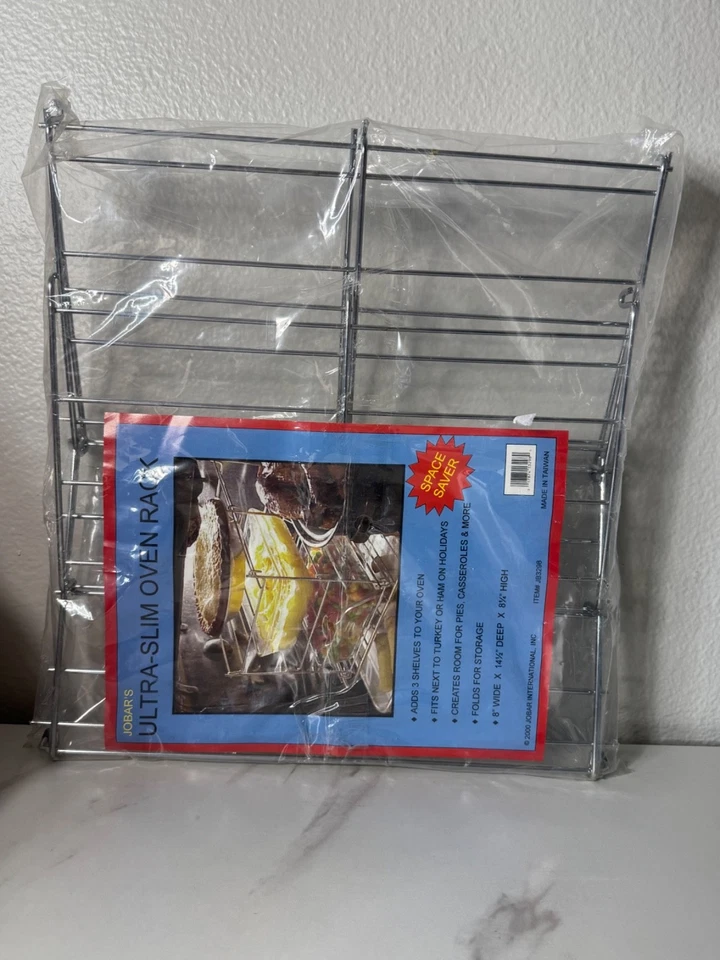 JOBAR Estante para Horno Ultra Delgado - Nuevo, Añade 3 Estantes Extra, Ahorro de Espacio Foto 3 de 3