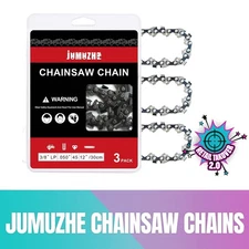 JUMUZHE Chainsaw Chains 12in,S50 Chainsaw Chain for 12 Inch Bar,3/8"LP Pitch