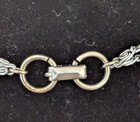 Sarah Coventry Pearl and CZ's Pendant double choker necklace. Silver necklace 15 — photo 4