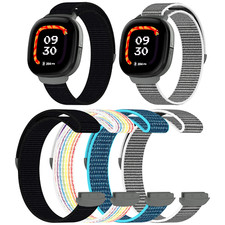 Sport Nylon Strap for Google Fitbit Ace LTE   Hook  Loop, Adjustable Band
