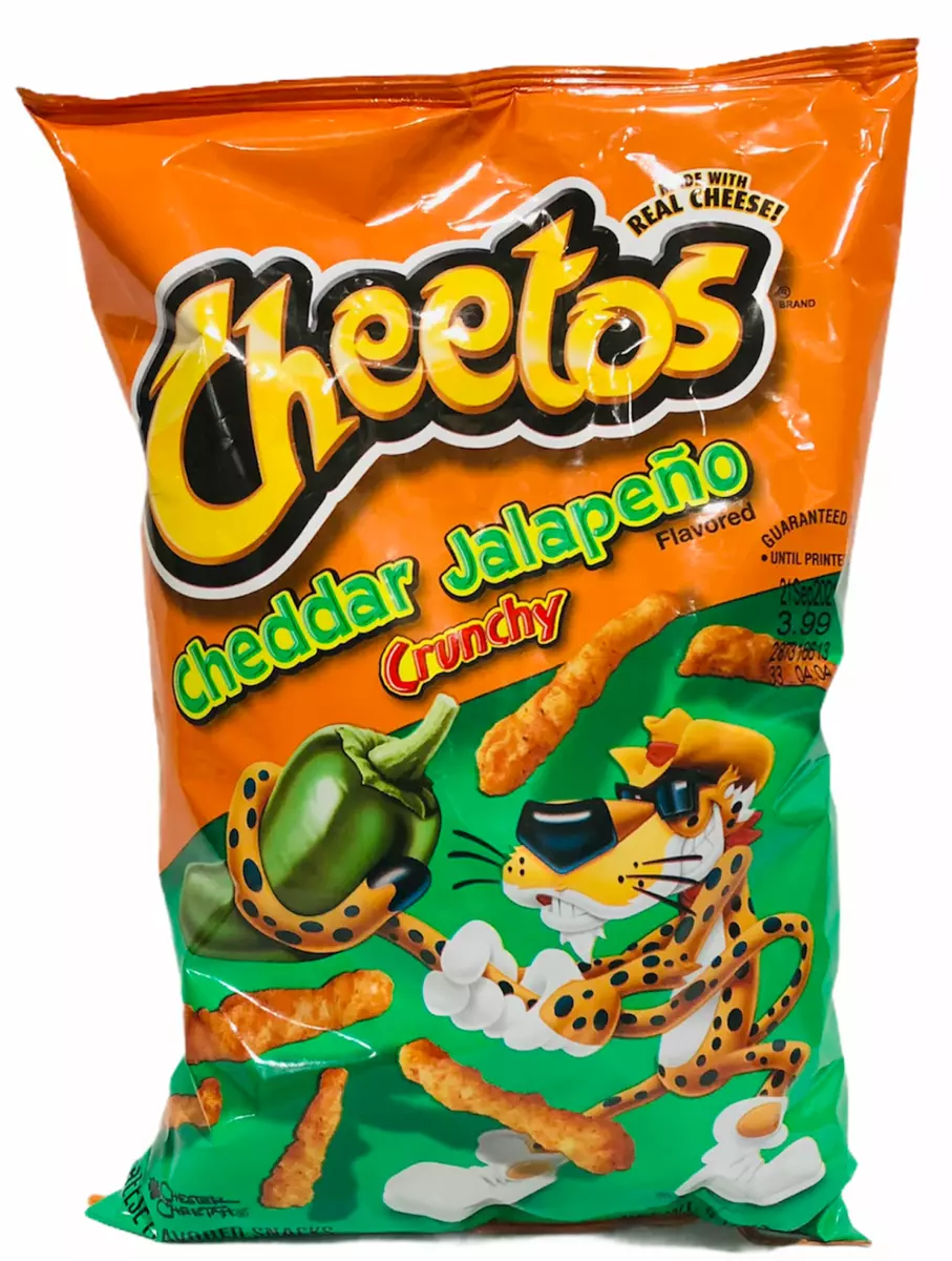  Cheetos Crunchy Cheddar Jalapeno Flavored Cheese