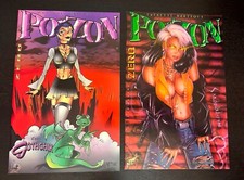 POIZON #0 (London Night Studios Comics 1996) -- GGA -- 1st Print + VARIANT Set