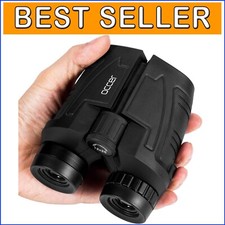 12x25 High-Powered Waterproof Binoculars for Adults  Kids, Low Light Vision