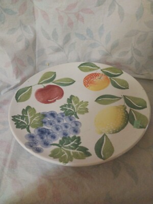 Large Fruit Plate Ceramiche Alfa Made In Italy