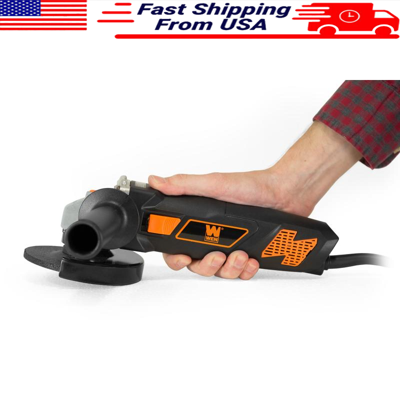 7Amp 4-1/2inch Angle Grinder Adjustable Handle Lightweight Cutting Tool New