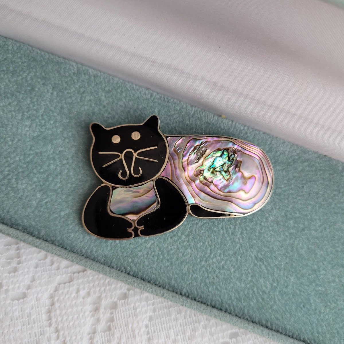 Paua shop shell brooch