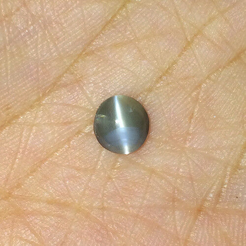 1.50cts Sharp Line Natural Green Alexandrite Catseye Oval Loose Gemstone