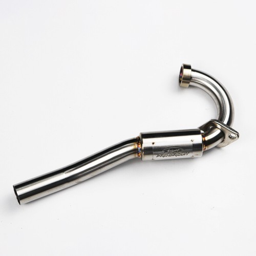Racing Full System Exhaust Pipe Kit FOR KAWASAKI KLX140 KLX140L SILVER CARBON - Picture 6 of 8