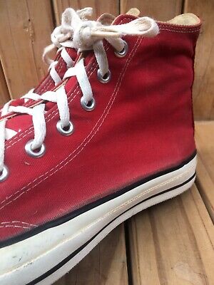 VTG 80's Rare Chuck Taylor All Star Converse Red Made In USA VTG 80's Rare Chuck Taylor All Star Converse Red Made In USA