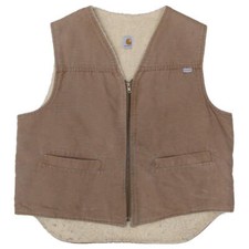 Vintage Carhartt Sherpa Fleece Lined Work Vest XL