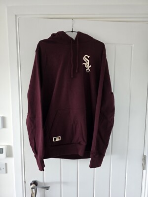 New Era MLB Chicago White Sox World Series Logo Maroon Oversized Hoodie Small