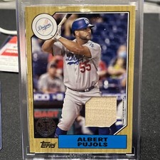 2022 Topps series 1 Albert Pujols Relic Bat 1987 Ann. Card Plus Bonus Wtts Card