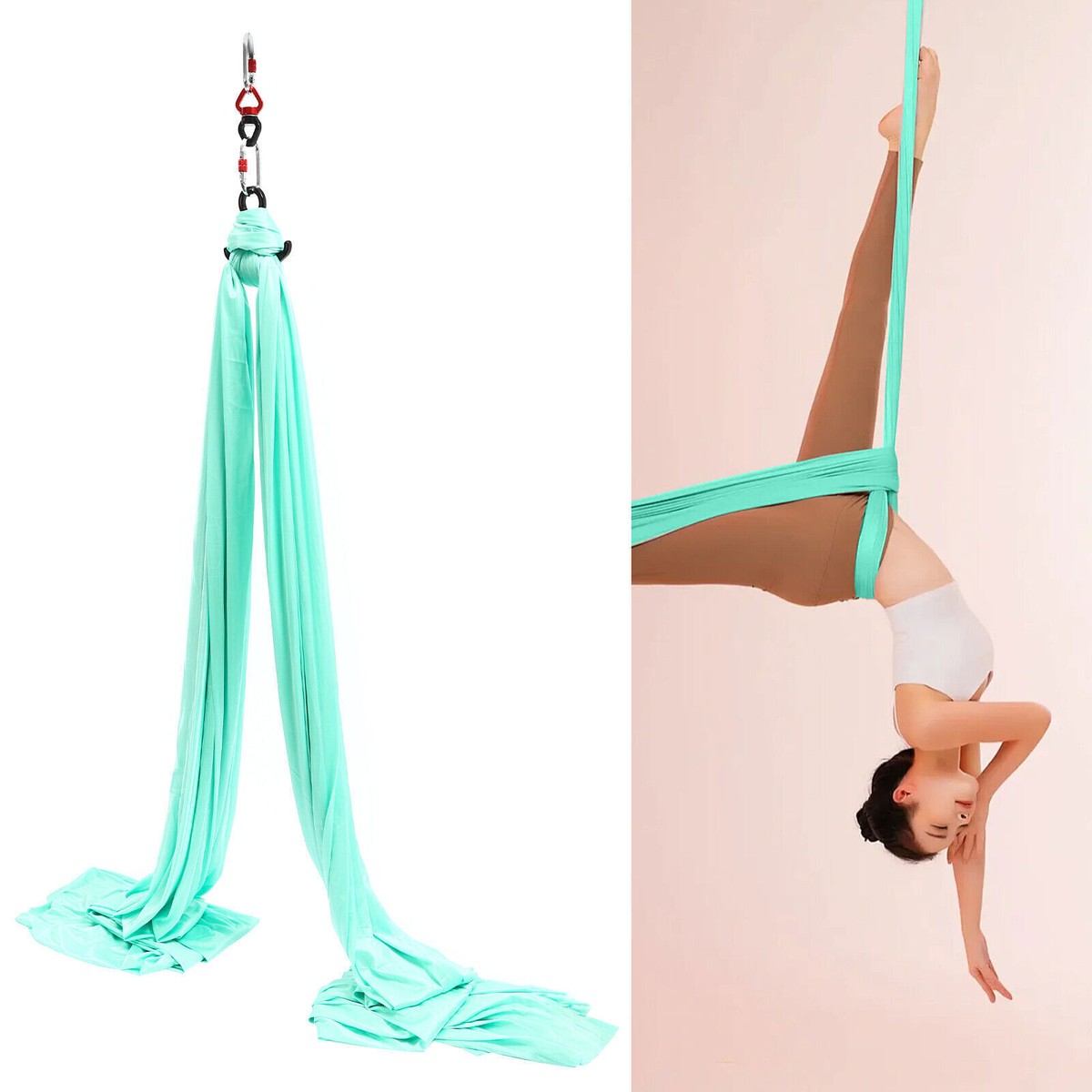 Aerial Yoga Hammock Practice Kit 360°Swivel Anti Gravity Swing
